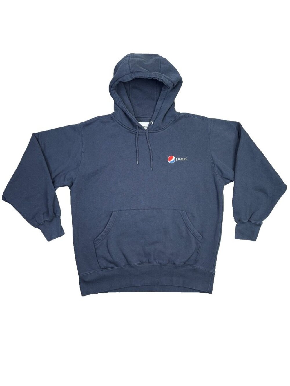 Pepsi Hoodie Mens Large L Navy Blue Pullover Sweatshirt WearGuard Embroidered
